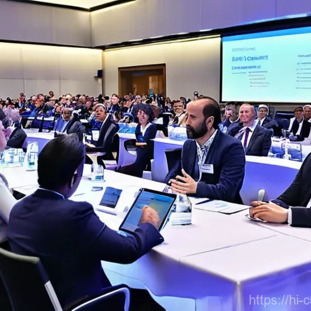 관세사 관련 세미나 및 학회 - **Prompt 1: Global Trade Insights Seminar**
    "A vibrant, high-definition photo depicting a divers...
