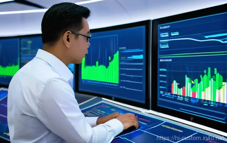 관세사와 수출입 통계 활용 - **Prompt 2: Unlocking Market Insights Through Data Visualization**
    A dynamic, high-angle shot of...