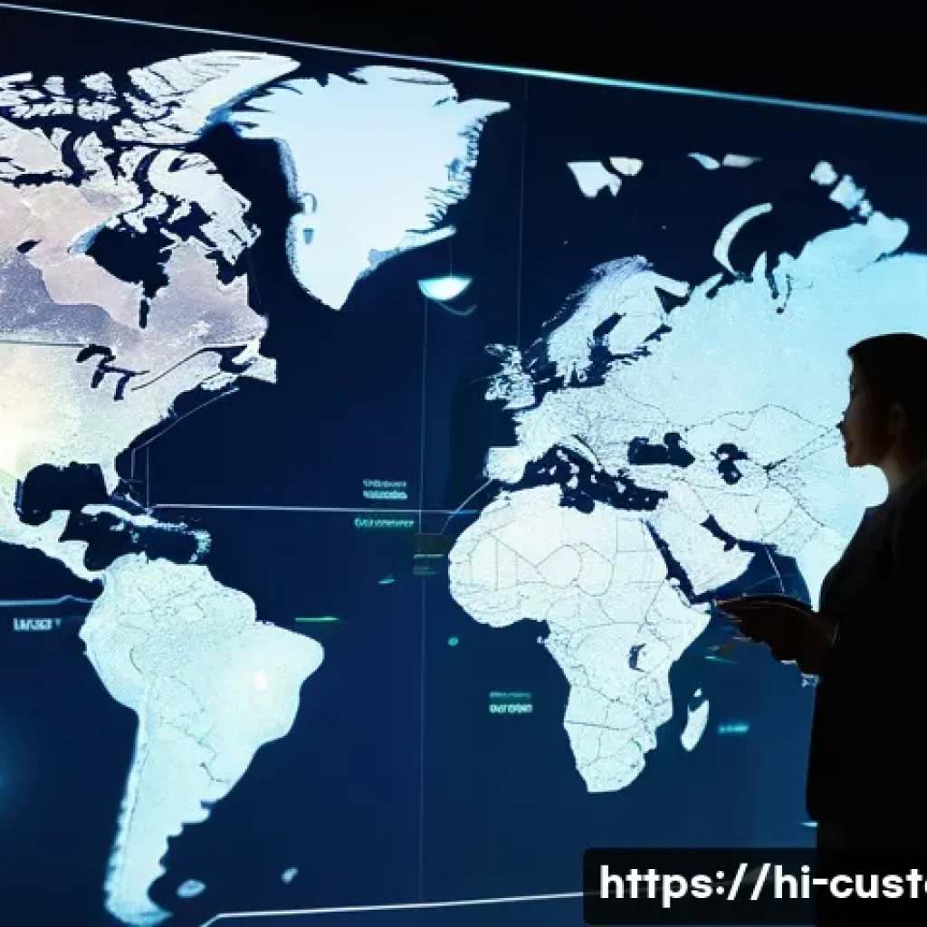 관세사와 국제 세금 이슈 - **Prompt:** "A vibrant and interconnected global e-commerce hub, where diverse business professional...