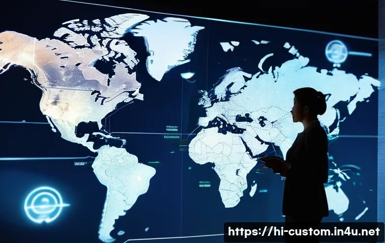 관세사와 국제 세금 이슈 - **Prompt:** "A vibrant and interconnected global e-commerce hub, where diverse business professional...